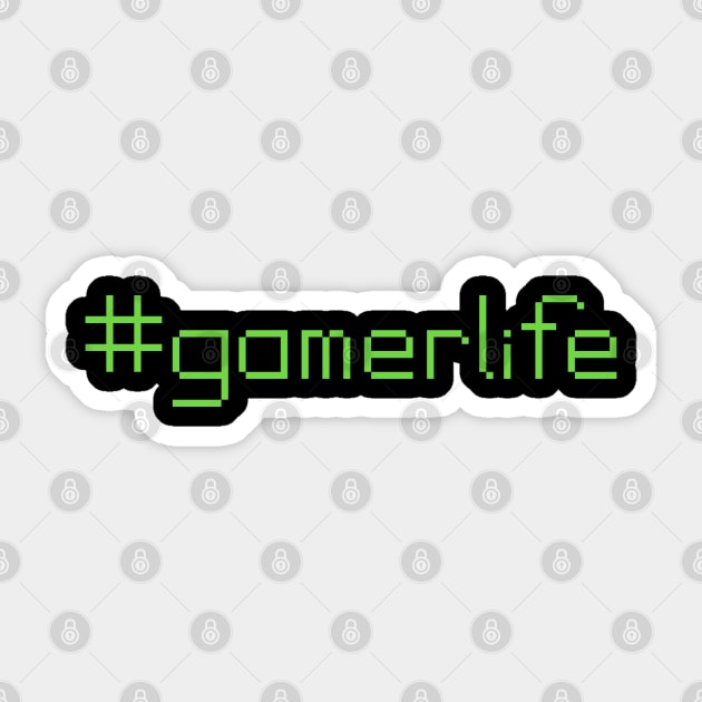 Hashtag Gamer Life Sticker by DavesTees